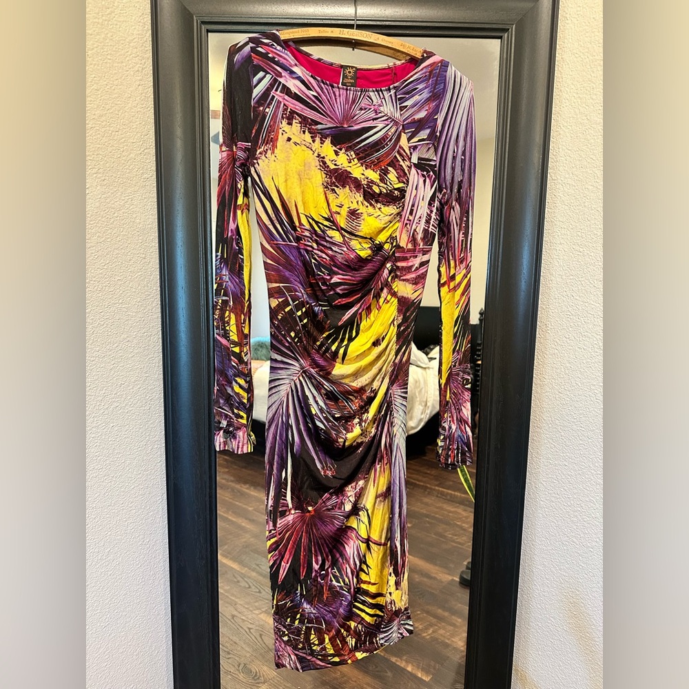 Jean Paul Gaultier Soleil Colorful Patterned bodycon dress